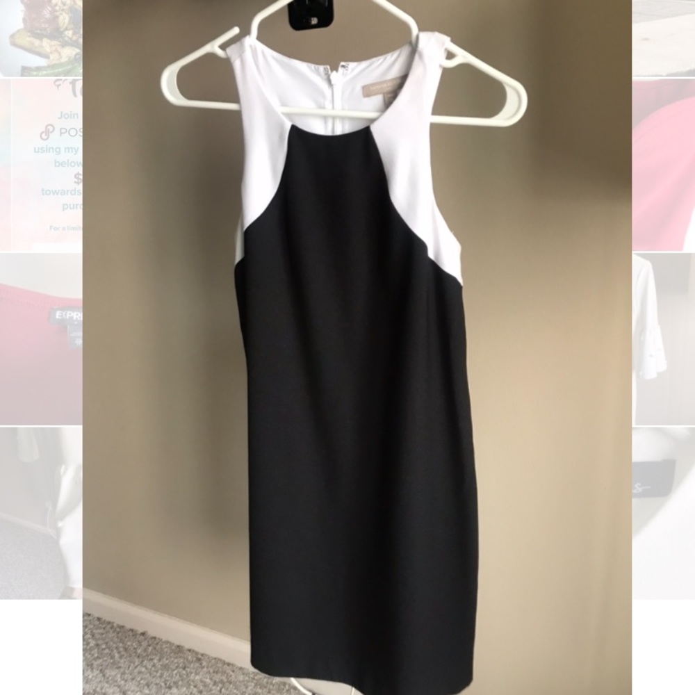 Banana Republic // petite black and white dress